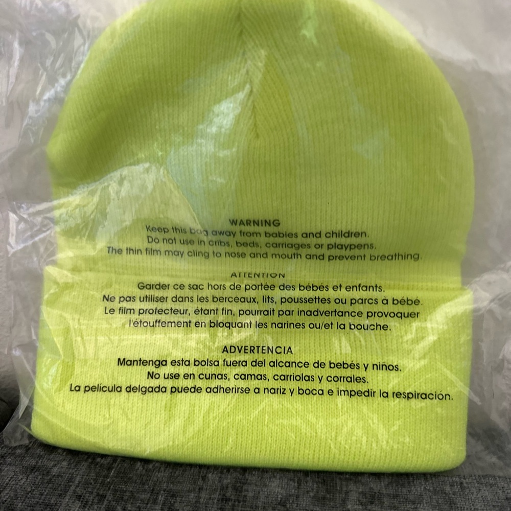 ASAP Rocky Men’s Neon Beanie - Picture 2 of 5